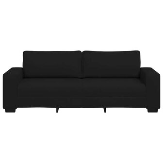 3-zitsbank 180 cm stof zwart 4