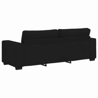 3-zitsbank 180 cm stof zwart 6