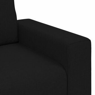 3-zitsbank 180 cm stof zwart 7