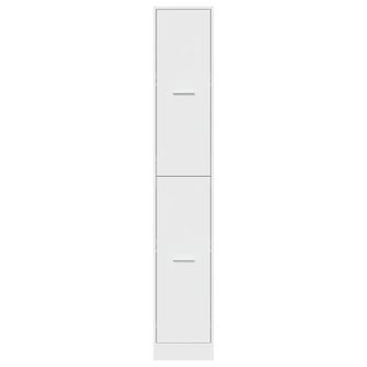 Apothekerskast 30x41x174,5 cm bewerkt hout wit 5