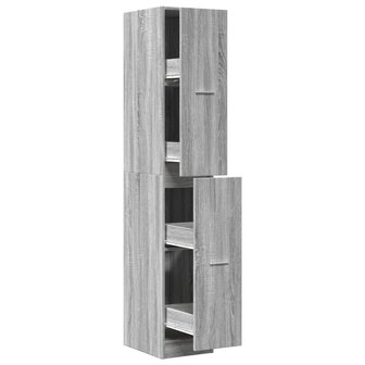 Apothekerskast 30x41x174,5 cm bewerkt hout grijs sonoma eiken 2