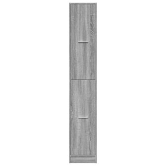 Apothekerskast 30x41x174,5 cm bewerkt hout grijs sonoma eiken 5