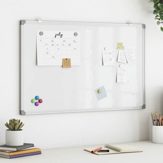 Whiteboard magnetisch 100x60x1,7 cm aluminium 1