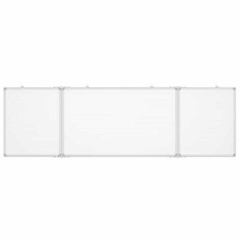 Whiteboard magnetisch inklapbaar 160x50x1,7 cm aluminium 3
