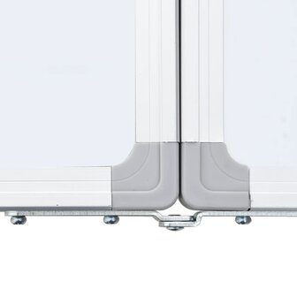 Whiteboard magnetisch inklapbaar 160x50x1,7 cm aluminium 6