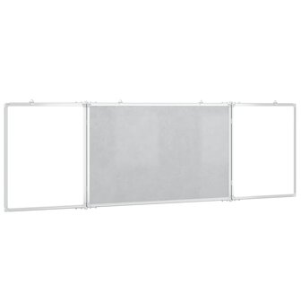 Whiteboard magnetisch inklapbaar 160x60x1,7 cm aluminium 4