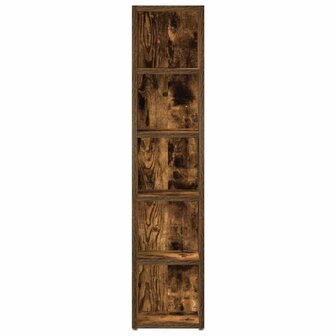 CD-kasten 2 st 21x16x93,5 cm bewerkt hout gerookt eikenkleurig 5