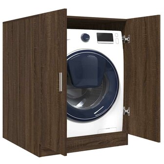 Wasmachinekast 71x71,5x91,5 cm bruin eikenkleur 1