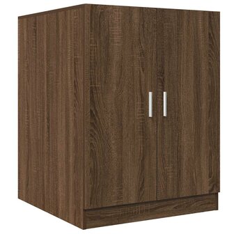 Wasmachinekast 71x71,5x91,5 cm bruin eikenkleur 2