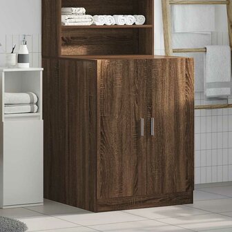 Wasmachinekast 71x71,5x91,5 cm bruin eikenkleur 3