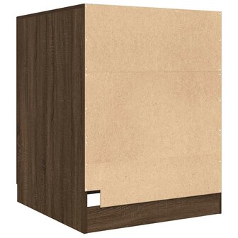 Wasmachinekast 71x71,5x91,5 cm bruin eikenkleur 6