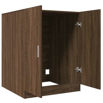 Wasmachinekast 71x71,5x91,5 cm bruin eikenkleur 7