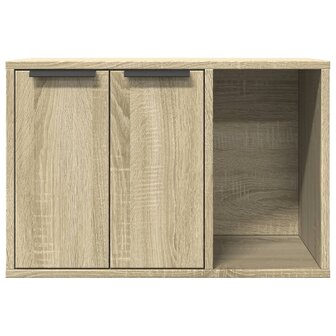 Kattenbakkast 60x40x40 cm bewerkt hout sonoma eikenkleurig 5