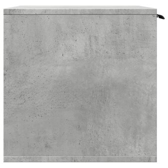 Kattenbakkast 60x40x40 cm bewerkt hout betongrijs 6