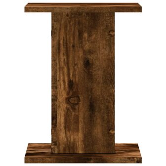 Speakerstandaards 2 st 30x30x40 cm bewerkt hout gerookt eiken 5
