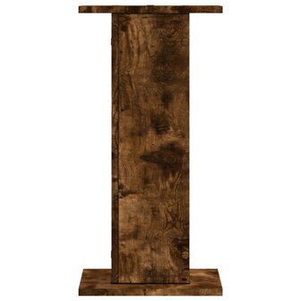 Speakerstandaards 2 st 30x30x60 cm bewerkt hout gerookt eiken 5