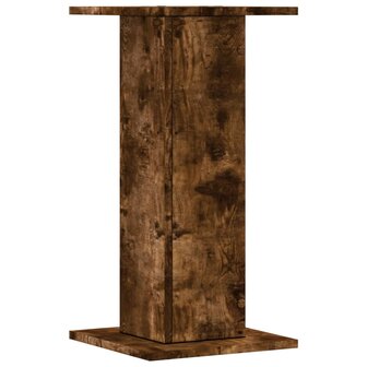 Speakerstandaards 2 st 30x30x60 cm bewerkt hout gerookt eiken 6