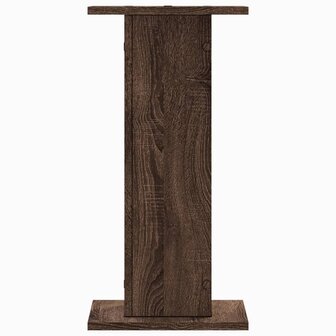 Speakerstandaards 2 st 30x30x60 cm bewerkt hout bruin eiken 4
