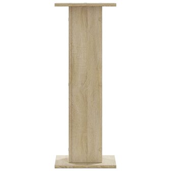 Speakerstandaards 2 st 30x30x80 cm bewerkt hout sonoma eiken 5
