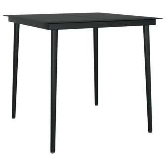 3-delige Tuinset poly rattan glas bruin 6