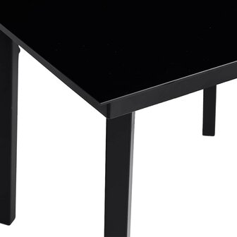 3-delige Tuinset met kussens poly rattan glas zwart 9