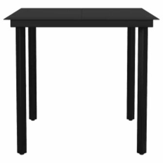 3-delige Tuinset met kussens poly rattan glas bruin 7