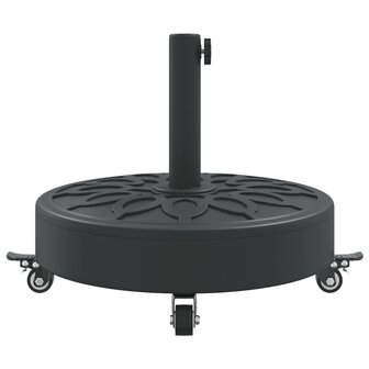 Parasolvoet met wielen voor stok van &Oslash;38 / 48 mm 27 kg rond 5