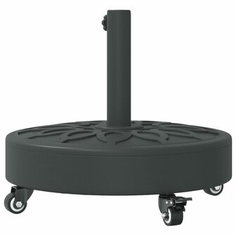 Parasolvoet met wielen voor stok van &Oslash;38 / 48 mm 27 kg rond 6