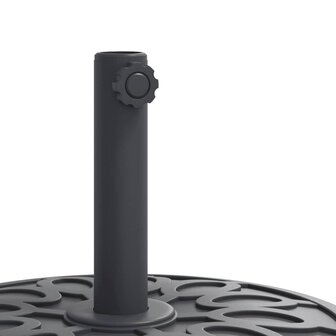 Parasolvoet met wielen voor stok van &Oslash;38 / 48 mm 27 kg rond 7