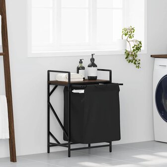 Wasmand 1 vak met plank bruin eikenkleurig 1