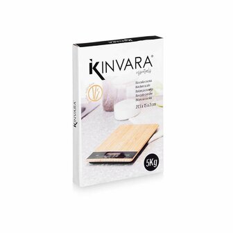 Keukenweegschaal Kinvara B3301-BAMBOO 5 kg 2