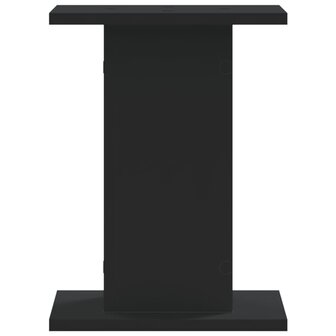 Plantenstandaards 2 st 30x30x40 cm bewerkt hout zwart 4