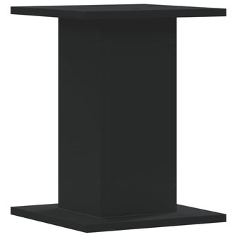 Plantenstandaards 2 st 30x30x40 cm bewerkt hout zwart 7