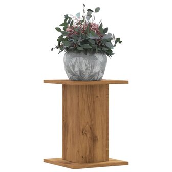 Plantenstandaards 2 st 30x30x40 cm hout artisanaal eiken 1