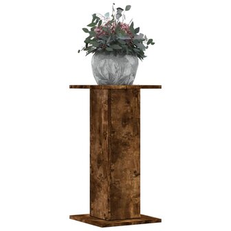 Plantenstandaards 2 st 30x30x60 cm bewerkt hout gerookt eiken 1