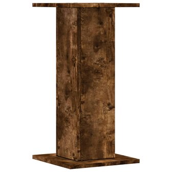 Plantenstandaards 2 st 30x30x60 cm bewerkt hout gerookt eiken 5