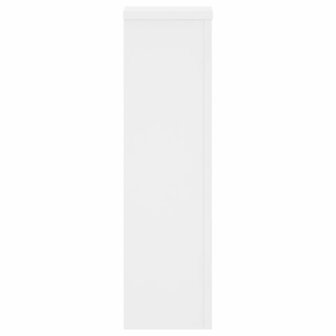 Plantenstandaards 2 st 17x17x60 cm bewerkt hout wit 6