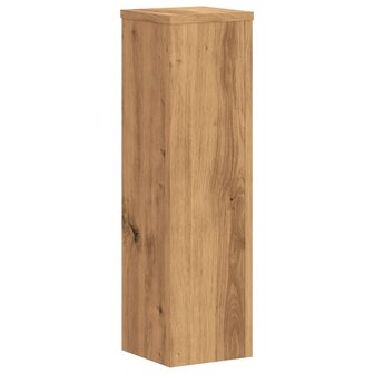 Plantenstandaards 2 st 17x17x60 cm hout artisanaal eikenkleurig 4