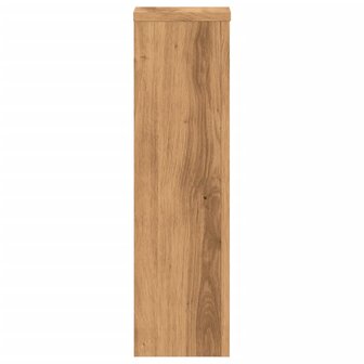Plantenstandaards 2 st 17x17x60 cm hout artisanaal eikenkleurig 5