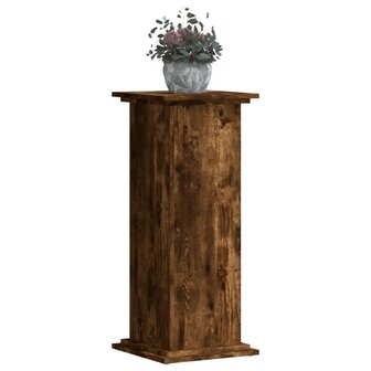 Plantenstandaard 33x33x80 cm bewerkt hout gerookt eikenkleurig 3