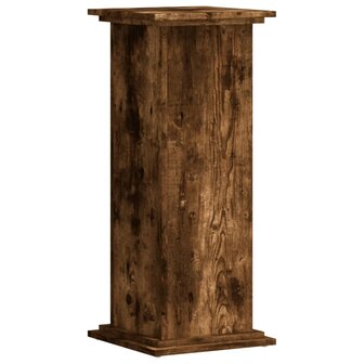 Plantenstandaard 33x33x80 cm bewerkt hout gerookt eikenkleurig 6