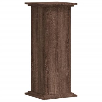 Plantenstandaard 33x33x80 cm bewerkt hout bruin eikenkleurig 2