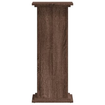 Plantenstandaard 33x33x80 cm bewerkt hout bruin eikenkleurig 4
