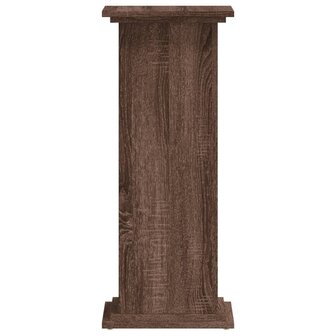 Plantenstandaard 33x33x80 cm bewerkt hout bruin eikenkleurig 5