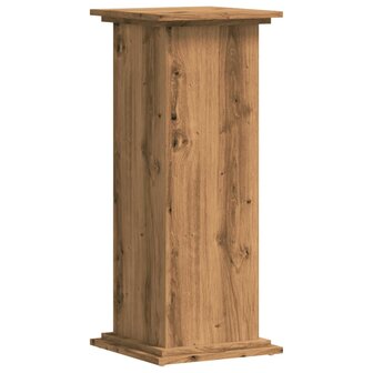Plantenstandaard 33x33x80 cm bewerkt hout artisanaal eikenkleur 2