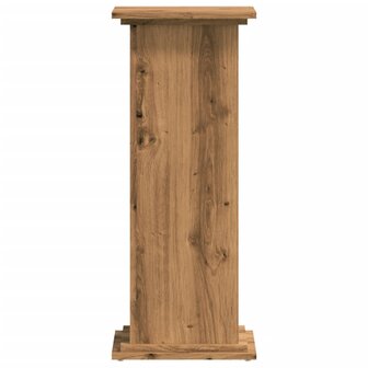 Plantenstandaard 33x33x80 cm bewerkt hout artisanaal eikenkleur 4