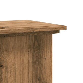 Plantenstandaard 33x33x80 cm bewerkt hout artisanaal eikenkleur 7
