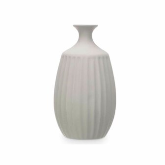 Vaas Grijs Keramisch 21 x 39 x 21 cm (2 Stuks) Strepen 3