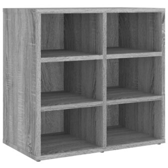 Schoenenkast 52,5x30x50 cm grijs sonoma eikenkleurig 2