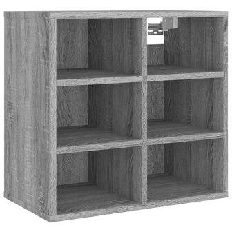 Schoenenkast 52,5x30x50 cm grijs sonoma eikenkleurig 3